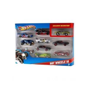 Planet X Hot Wheels Die Cast Cars Pack Of 10 Multicolor (PX-9505)