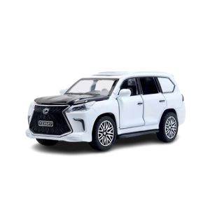Planet X Lexus Land Cruiser Prado Metal Car - White (PX-11898)