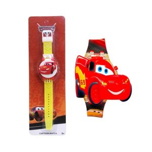 Planet X Mc Queen Wrist Watch For Boys - Red (PX-11501)