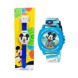 Planet X Micky Mouse Wrist Watch For Boys - Red (PX-11505)