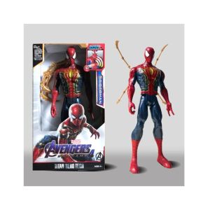 Planet X Spiderman Golden Suit with Web Action Figure - 11 Inches (PX-10939)