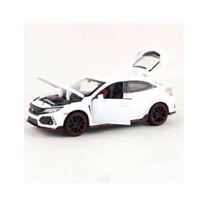 Planet X Honda Civic Type-R Racer Die Cast Scale Model Car White (PX-11033)