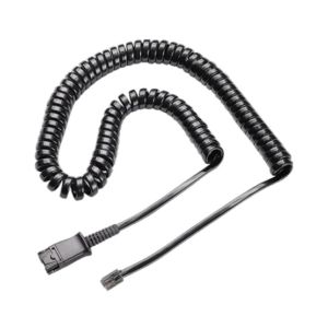 Plantronics U10 Coil Cord to QD Modular Plug Cable