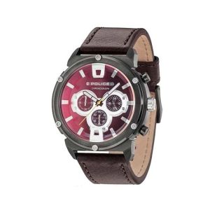 Police Armor II Leather Strap Watch For Men (15047JSU/2)