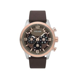 Police Bevilles Key Men's Watch Brown (15415JSTR/12)