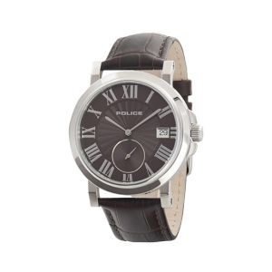 Police Clock Tower Men's Watch Brown (15437JS/12)