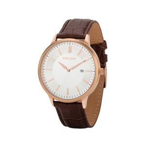 Police Leather Strap Men's Watch Brown (14920JSR/04)