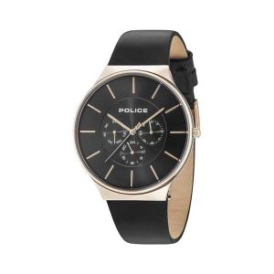 Police Leather Strap Watch For Men (15044JSR/02)