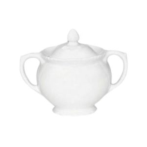 Premier Home Embossed Sugar Bowl White (80124CN)