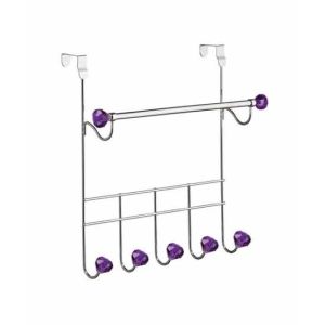 Premier Home Hot Pink 5 Hooks Over Door Hanger (509679)