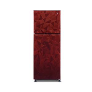 PEL Glass Door Freezer-on-Top Refrigerator 9 Cu Ft Maroon Prism (PRGD-2350)