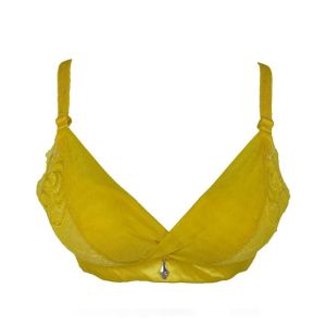 Purple Bag Fancy Double Padded Wireless Pushup Bra For Women (0004)