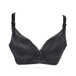 Purple Bag Fancy Net Lace Wireless Light Padded Full Support Bra (0020)
