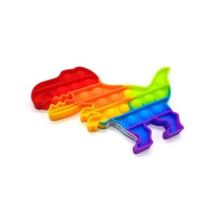 Planet X Dinosaur Shape Push Pop Bubble Fidget Spinner (PX-11002)