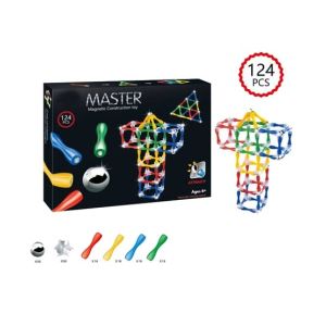 Planet X 124 PCS Magnetic Construction Sticks and Balls (PX-10773)