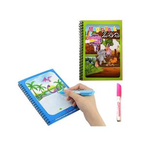 Planet X Reusable Magic Water Coloring Book With Pen For Kids (PX-12082)