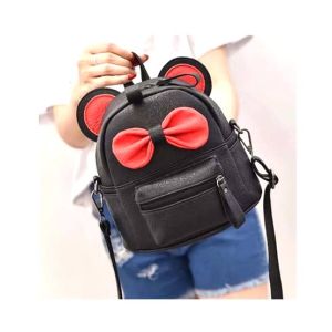 Rangoon Bow Mini Backpack For Women Black