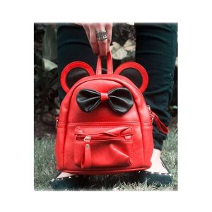 Rangoon Bow Mini Backpack For Women Red