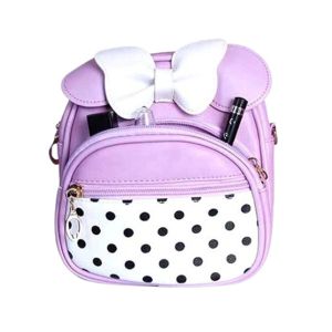 Rangoon Polka Mini Backpack For Women Purple