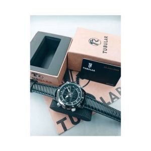Tubular Date Edition Wrist Watch For Men Black