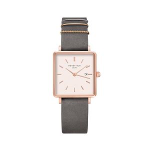 Rosefield The Boxy Women's Watch Grey (QWGR-Q12)