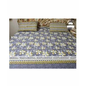 Royal Tex Printed Double Bed Sheet (RTB-5001)