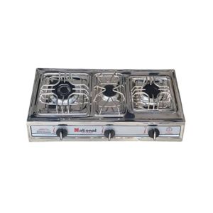 National Plus 3 Burners NG Gas Stove (S-03)