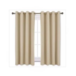 Sajid Zaib Velvet Jacquard Curtains 2 Pcs Biege