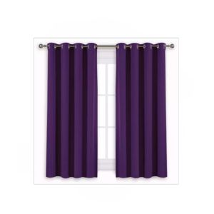 Sajid Zaib Velvet Jacquard Curtains 2 Pcs Purple