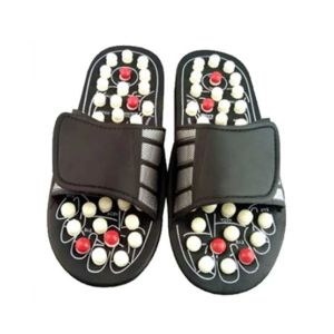 Shop Zone Foot Reflexology Massage Slipper - Black