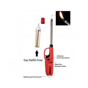 Shop Zone Gas Stove Lighter With Refill Red