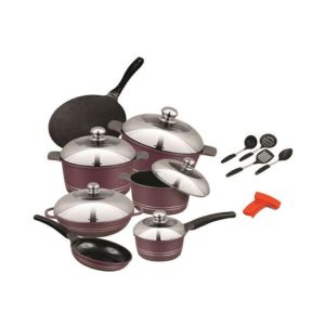 Sonex Splender Plus Die Cast Cookware Gift Set - Maroon