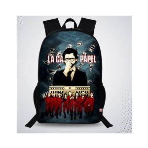 Traverse Money Heist Digital Printed Backpack (T792TWH)