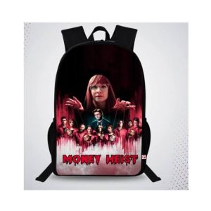 Traverse Money Heist Digital Printed Backpack (T793TWH)