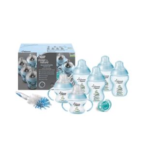 Tommee Tippee Decorated Bottle Starter Set Blue Pack of 10 (TT 423741)