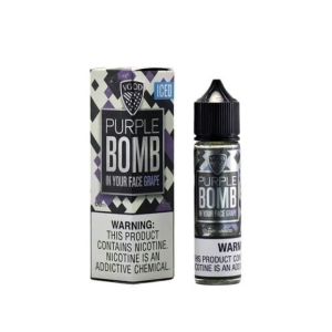 VGOD Purple Bomb In Your Face Grape Iced SaltNic Pod Flavour 3mg