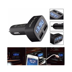 Wish Hub 4-In-1 Dual USB Port Car Charger (0052)