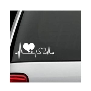 Wish Hub Heartbeat Lifeline Car Sticker