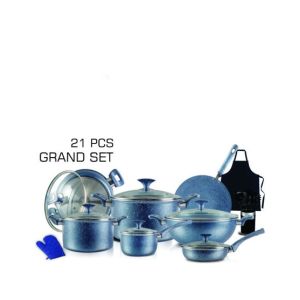 Xelent Non stick Cookware Gift Set Blue - 21 Pcs