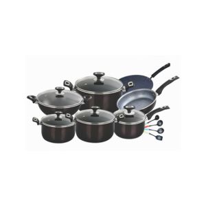 Xelent Non Stick Cookware Gift Set Black - 16 Pcs