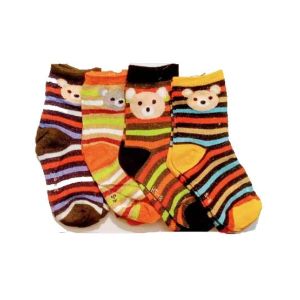 Xtreem Mall Multicolor Socks For Kids - Pack Of 4