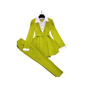 ZamZam 2pc Dress For School Girls (AC-128)-Green