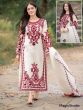 iShopping - Pista Collection Embroidery Shirt and Dupatta 3 Piece Suit For Women - One Size-Red