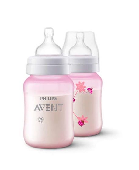 iShopping - Philips Avent Classic + Baby Bottle 260ML 2 Pcs - 1m+ (SCF573/21)