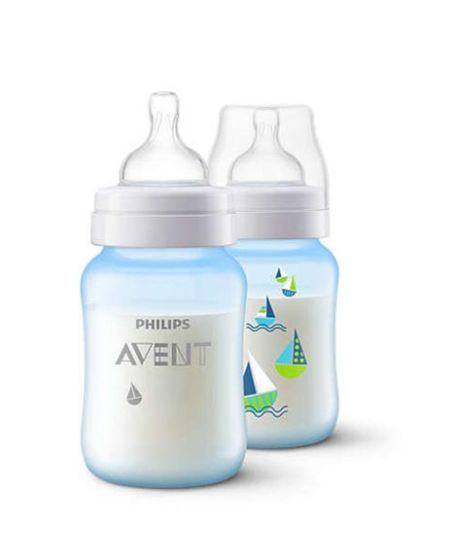 iShopping - Philips Avent Classic + Baby Bottle 260ML 2 Pcs - 1m+ (SCF573/22)