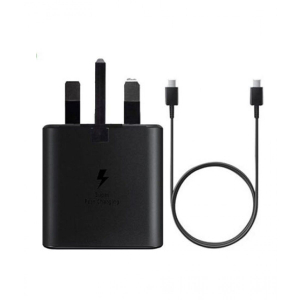 Samsung 25W Super Fast 3 Pin Type-C Charger Black