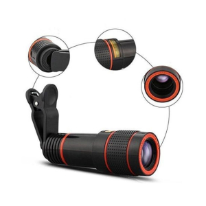 The AZY 8x Zoom Mobile Camera Lens With Clip Holder