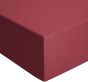 iShopping - Rainbow Linen Jersey Fitted Bed Sheet King Size Red (RHP230)