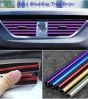 iShopping - M.Mart Car AC U Shape Moulding Decorative Strips Purple Pack Of 10