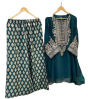 iShopping - RG Shop Luxury Embroidered 3Pec Suit for Women.-Green